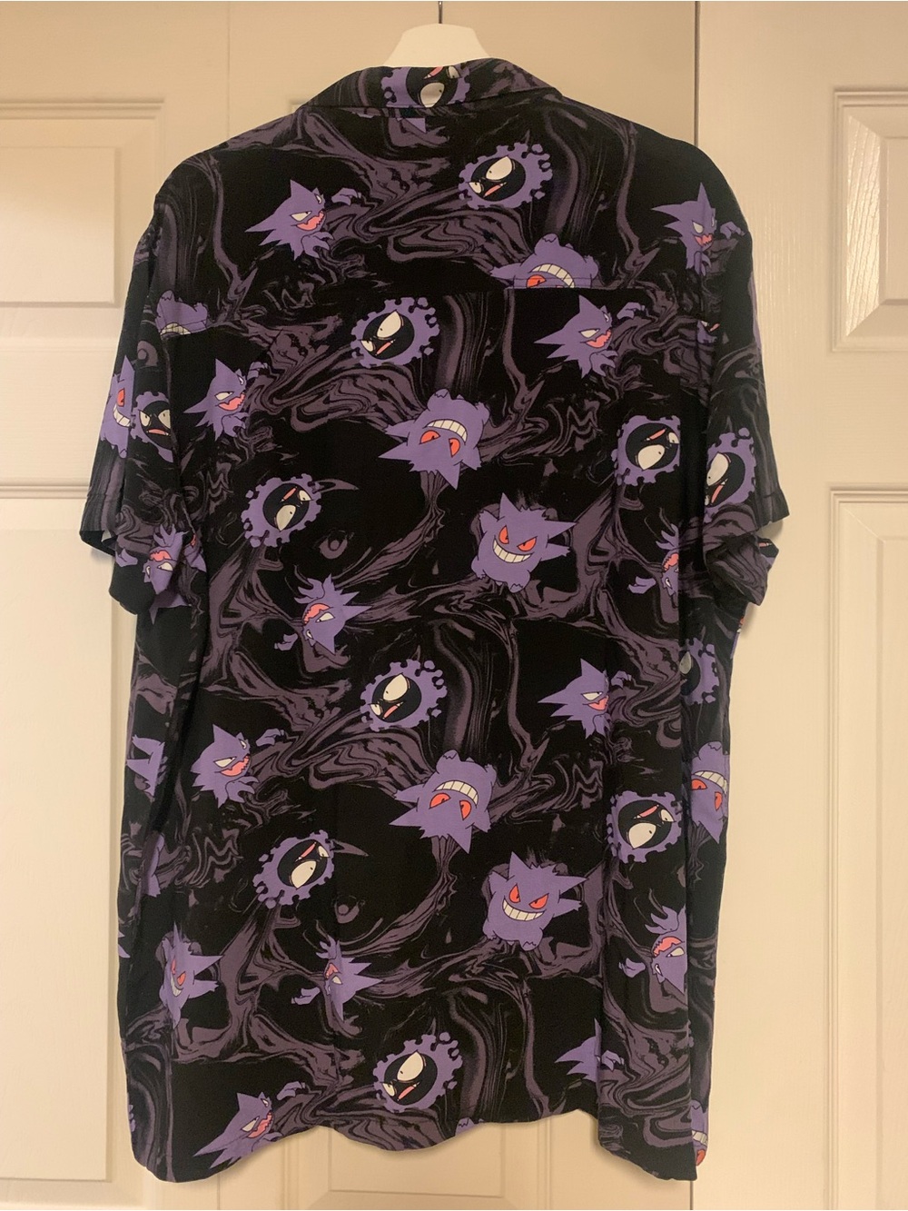 Pokemon Gengar All-Over Print Button-Down Shirt - Purple/Black - Picture 3 of 3